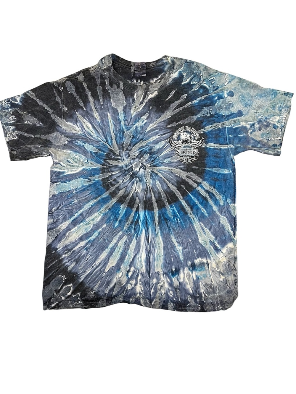 Sturgis SD Mt Rushmore motorcycle biker t-shirt tye dye Large Vintage Gildan